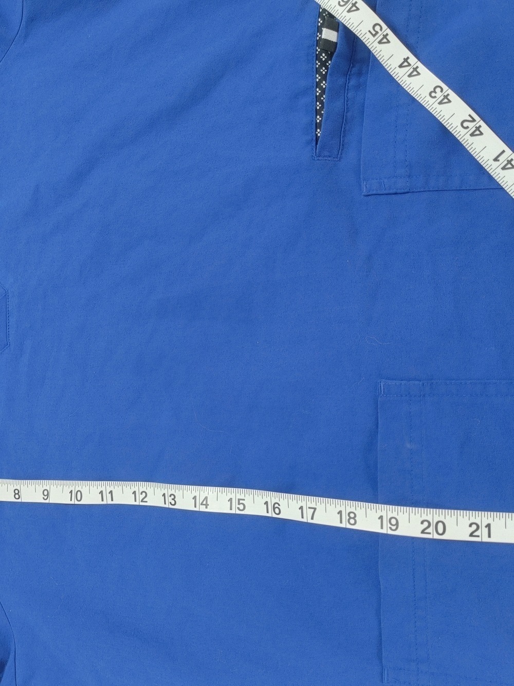 Koi Next Gen Cotton/Poly/Spandex Women's Royal Blue V-Neck Scrub Top M - Picture 5 of 9